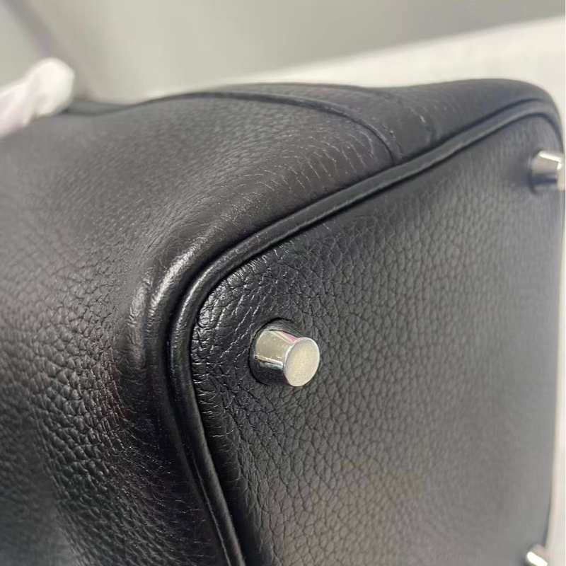 Hermes Picotin 18黑銀菜籃子-5