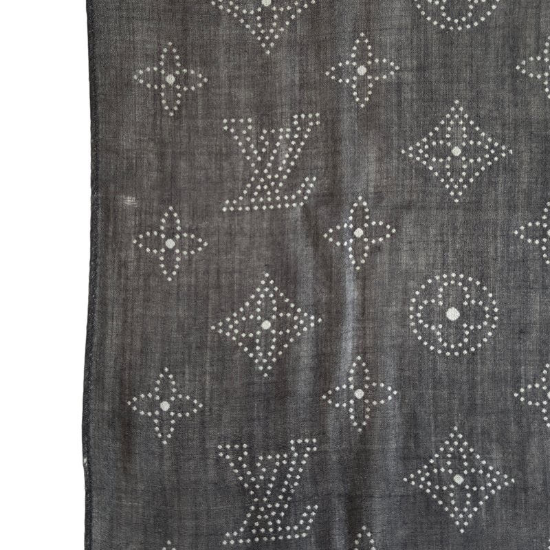 LOUIS VUITTON 老花 羊絨 圍巾 披肩-5