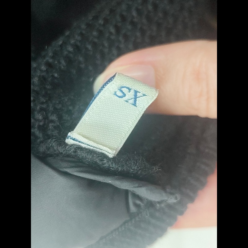 Moncler Cardigan經典款黑色拼接針織羽絨外套-16