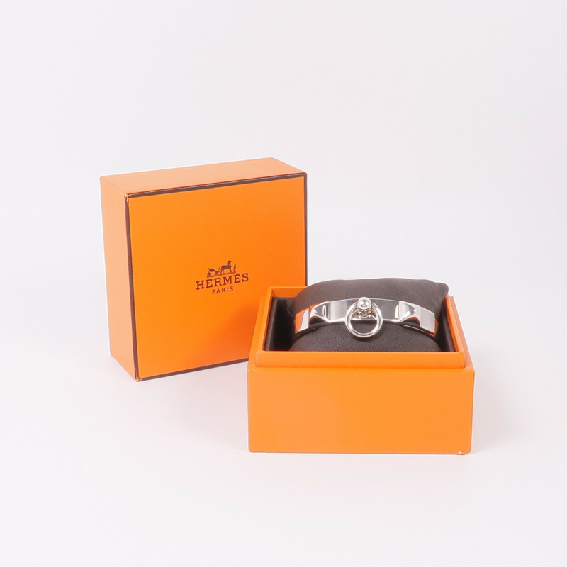 HERMES 925純銀CDC Collier de chien Bracelet手鐲-10
