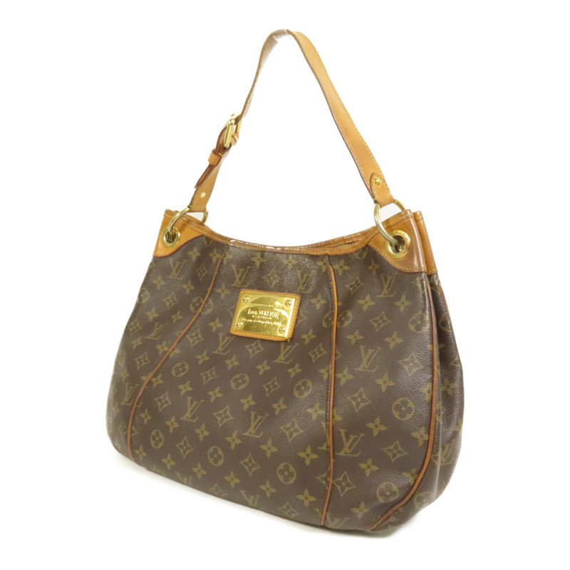 LOUIS VUITTON Monogram Galliera PM金扣肩背袋棕色-2