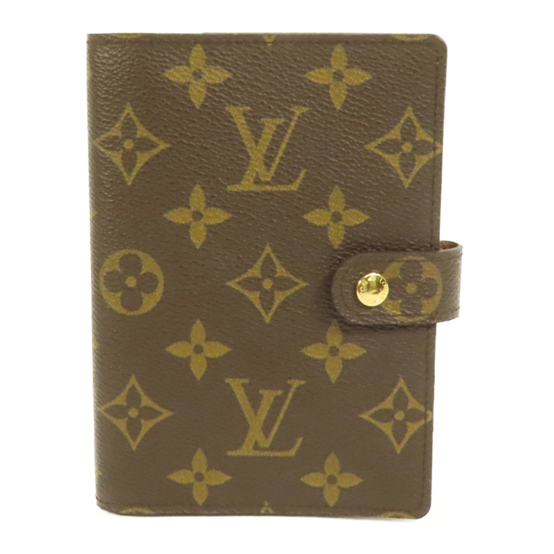 LOUIS VUITTON Monogram Agenda Cover金扣記事本封套-0
