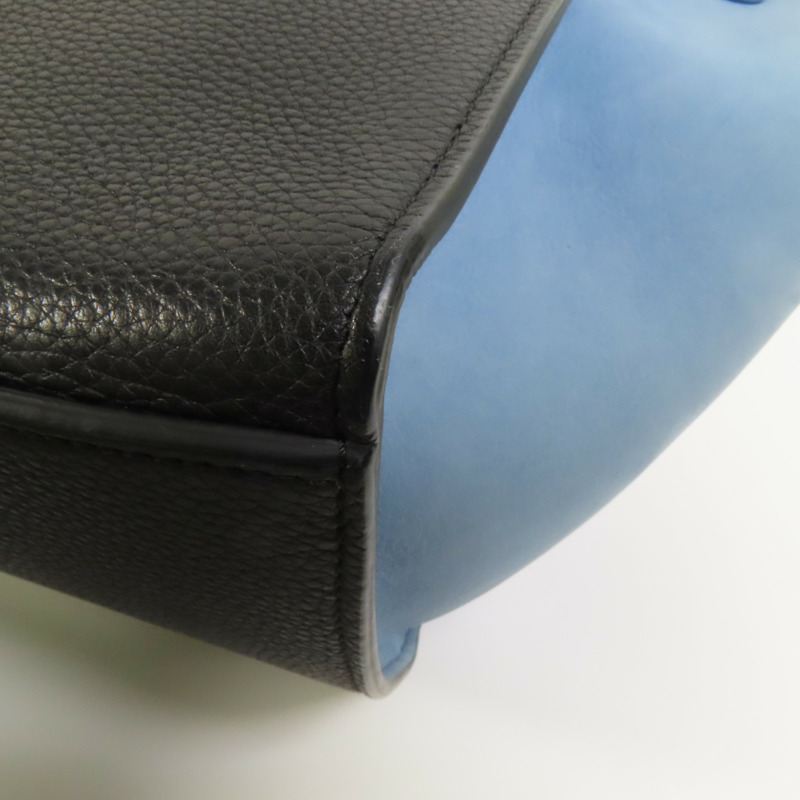 CELINE 牛皮皮革Trapeze銀扣手挽肩背兩用袋-11