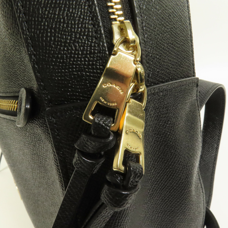 COACH 牛皮皮革Backpack金扣背包-7