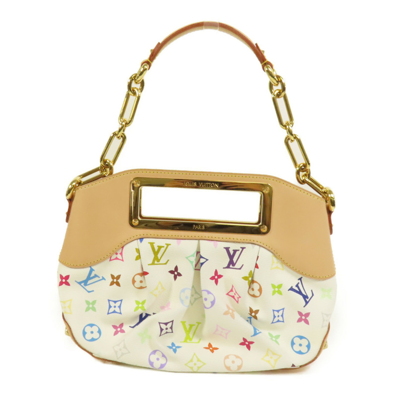 LOUIS VUITTON Monogram Multicolore Judy PM 2 way Shoulder Bag金扣手挽肩背兩用袋-0