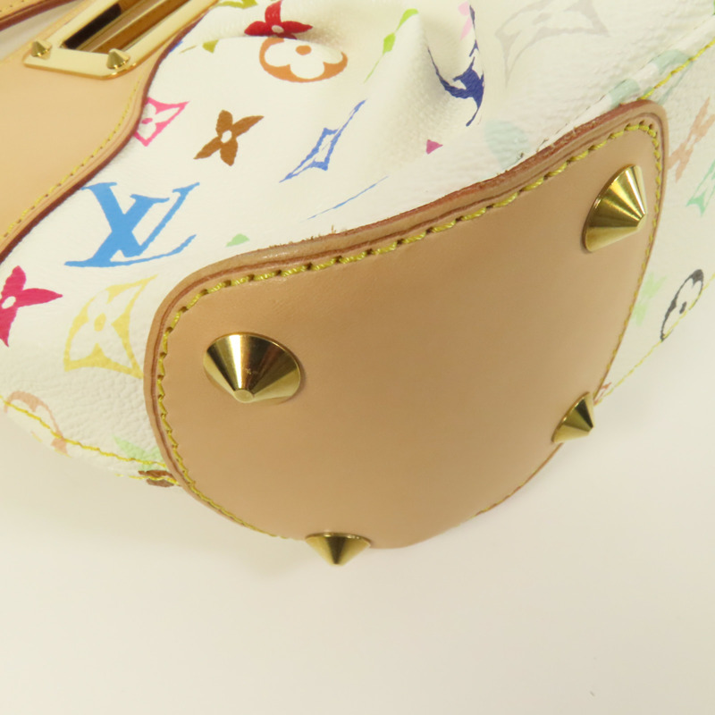 LOUIS VUITTON Monogram Multicolore Judy PM 2 way Shoulder Bag金扣手挽肩背兩用袋-10