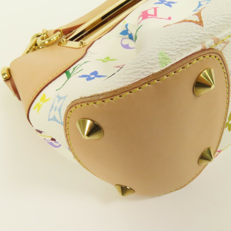 LOUIS VUITTON Monogram Multicolore Judy PM 2 way Shoulder Bag金扣手挽肩背兩用袋-12