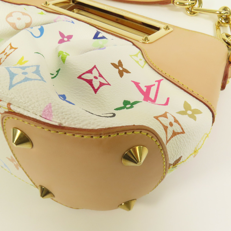 LOUIS VUITTON Monogram Multicolore Judy PM 2 way Shoulder Bag金扣手挽肩背兩用袋-13