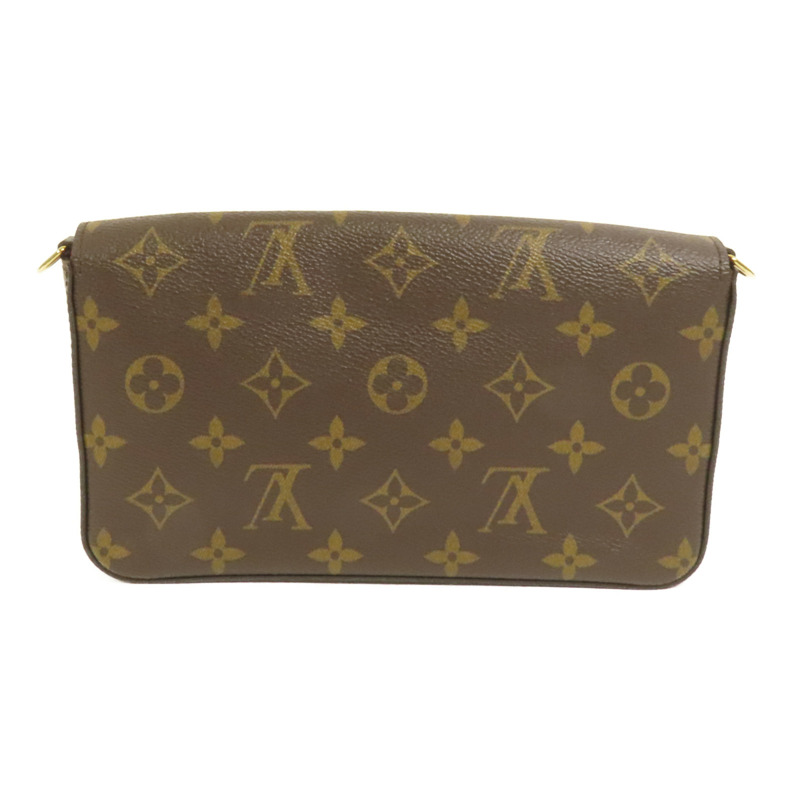 LOUIS VUITTON Monogram Pochette Felicie金扣鏈帶肩背袋-1