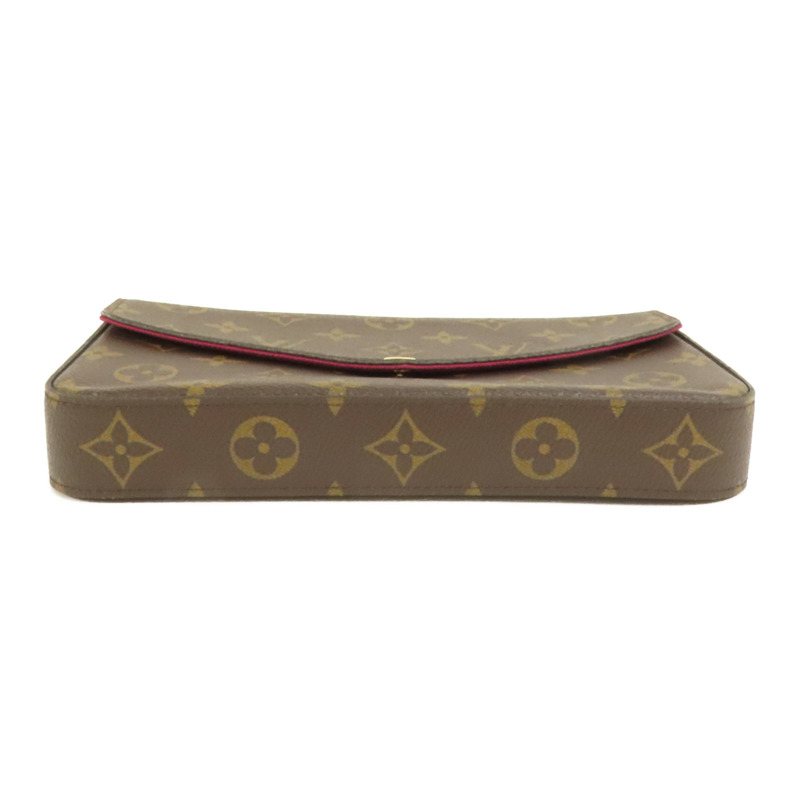 LOUIS VUITTON Monogram Pochette Felicie金扣鏈帶肩背袋-3