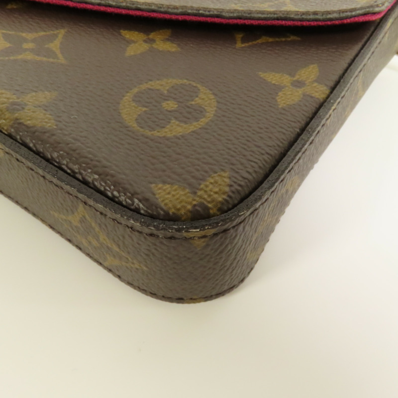 LOUIS VUITTON Monogram Pochette Felicie金扣鏈帶肩背袋-12