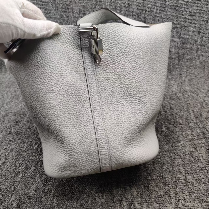 Hermes picotin 22 愛馬仕 菜籃子22 聖杯藍色-4