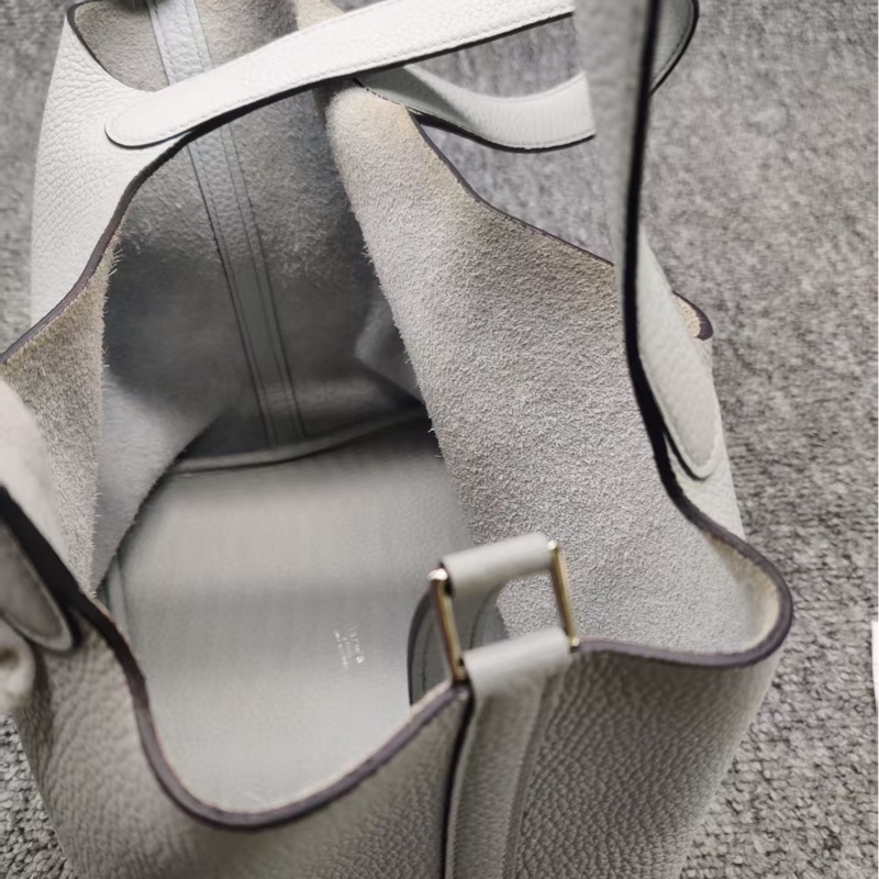 Hermes picotin 22 愛馬仕 菜籃子22 聖杯藍色-11