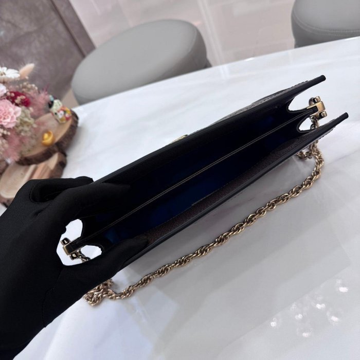 *SHIHNA名牌精品* GUCCI Ophidia GG 金鏈磁吸夾子包-5