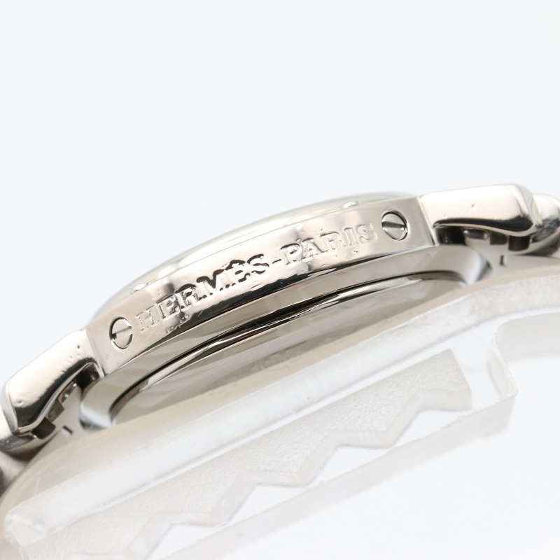 愛馬仕 Clipper 系列腕錶，不鏽鋼材質，女士款，白色，CL4.210-8