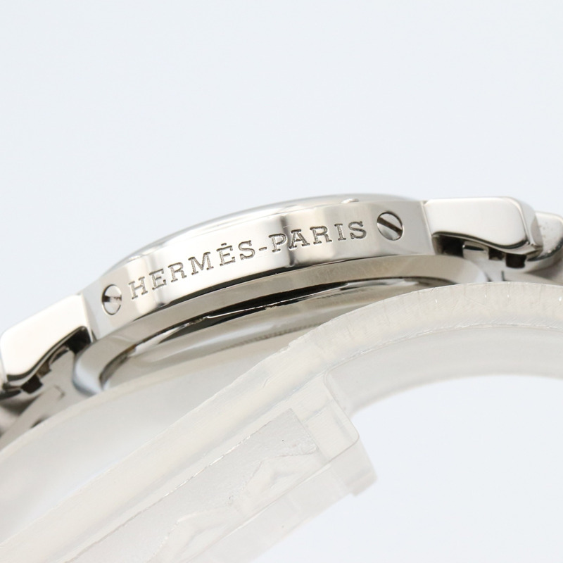 愛馬仕 Clipper 系列腕錶，不鏽鋼材質，女士款，黑色，CL4.210-10