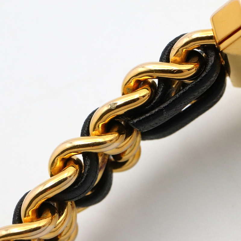 香奈兒 Premiere M 系列腕錶，鍍金，皮革錶帶，女士款，黑色，H0001-11