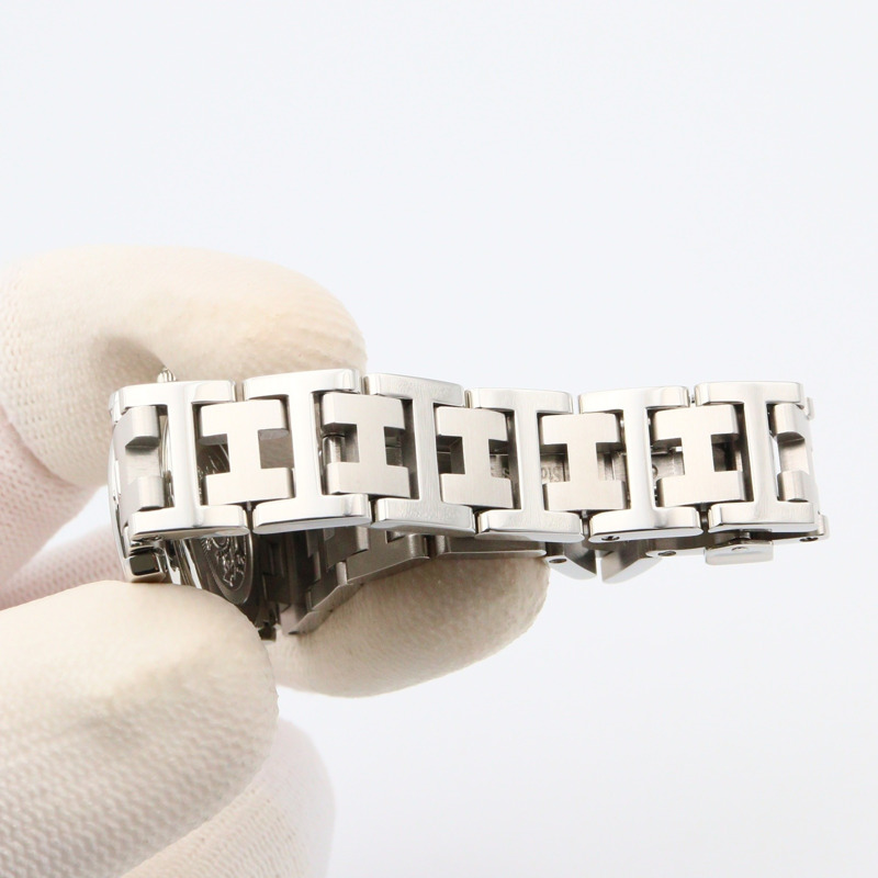 愛馬仕 Clipper 系列腕錶，不鏽鋼材質，女士款，白色，CL4.210-7