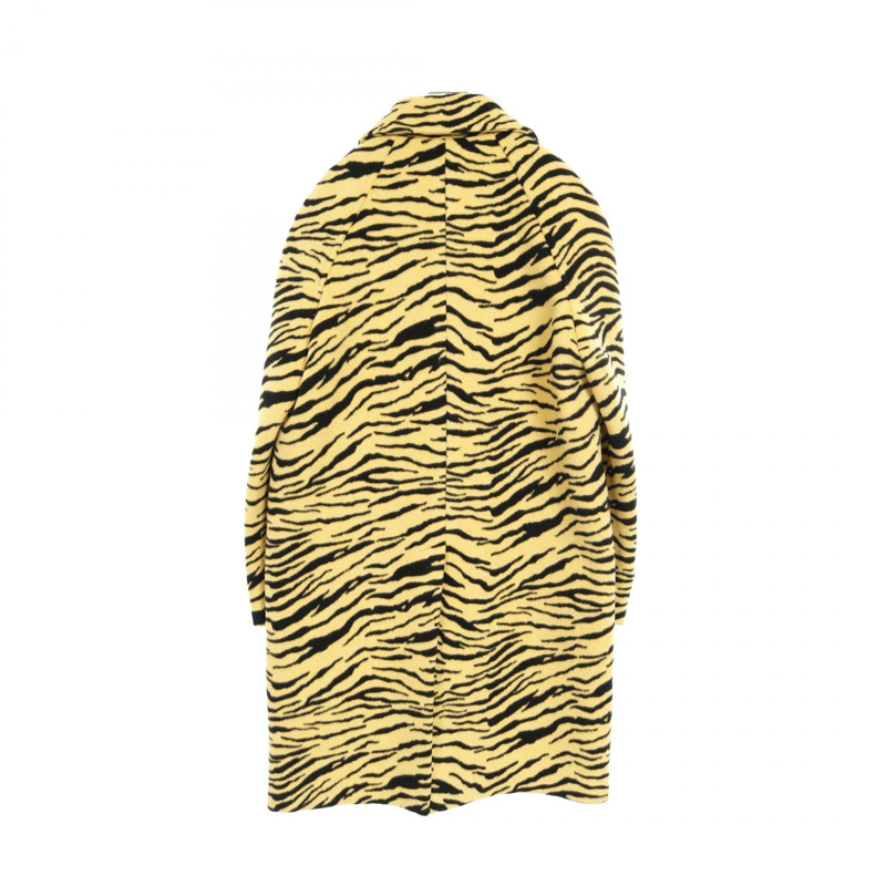 CELINE Tiger McCoat 其他羊毛大衣 黃色 黑色 二手 男款-1