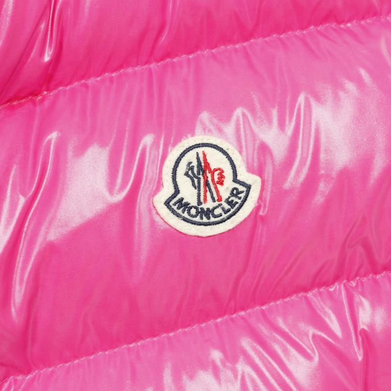 MONCLER 男士粉紅尼龍羽絨背心（二手）-4