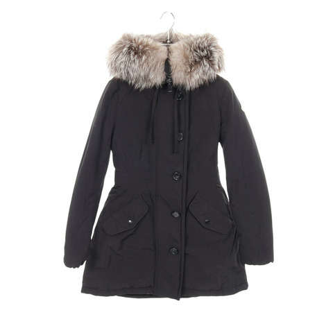 MONCLER MONTICOLE 黑色聚酯羽絨服，二手女款