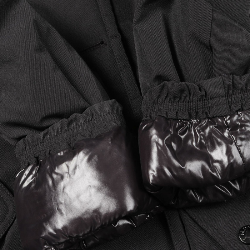 MONCLER MONTICOLE 黑色聚酯羽絨服，二手女款-6
