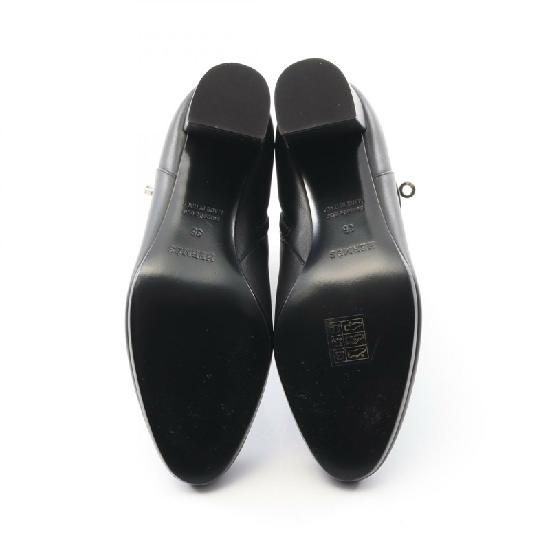 愛馬仕 Saint Germain 黑色真皮短靴，二手女款 #35-3