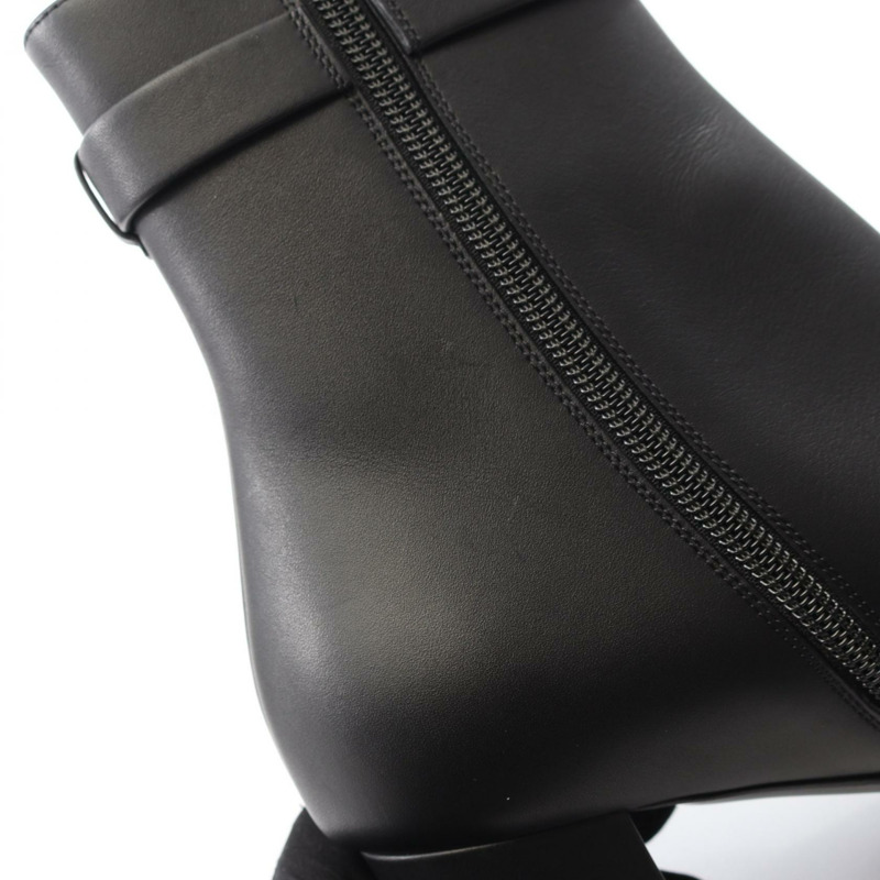 愛馬仕 Saint Germain 黑色真皮短靴，二手女款 #35-6