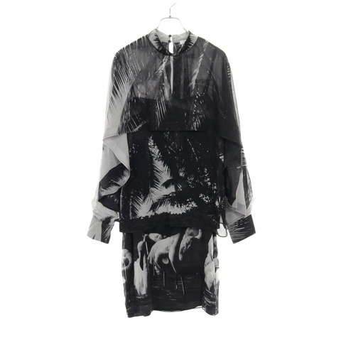 Salvatore Ferragamo 絲綢半身裙套裝，黑白灰三色，二手女裝 #40