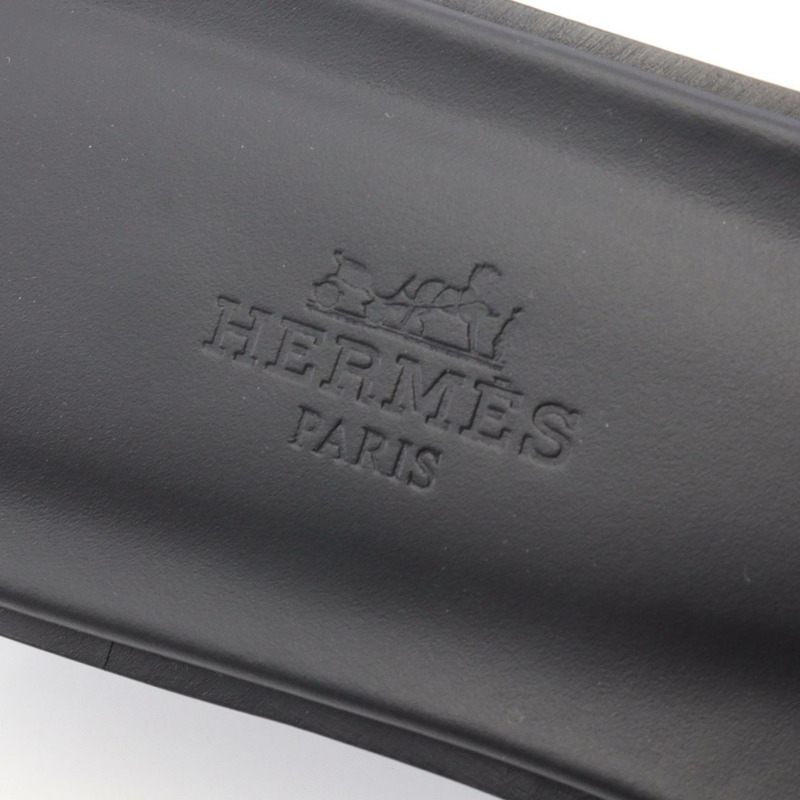 愛馬仕 Oran 涼鞋 H021056Z Box 小牛皮 黑色 二手 女款 #36 1/2-4