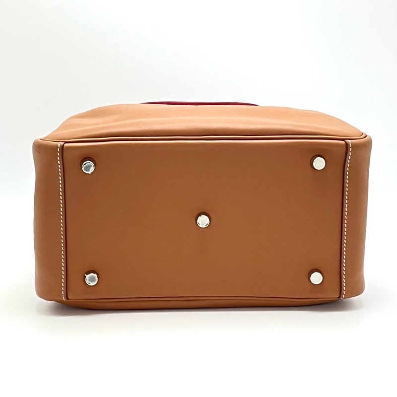 Hermes 愛馬仕 Lindy 林迪包26/金棕內拼粉銀扣/98新美品-4