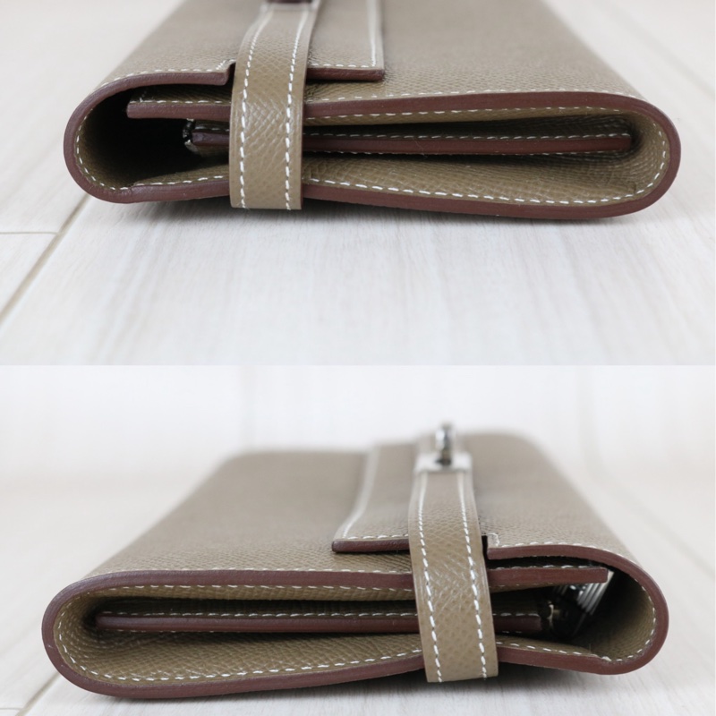 Hermes Kelly 大象灰長夾-4