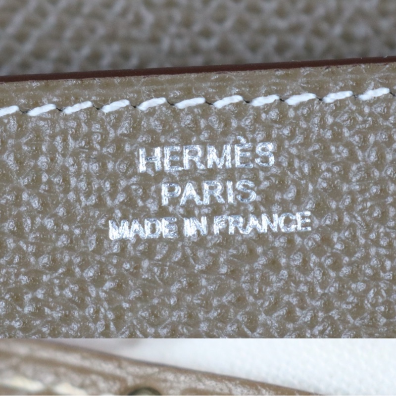 Hermes Kelly 大象灰長夾-10