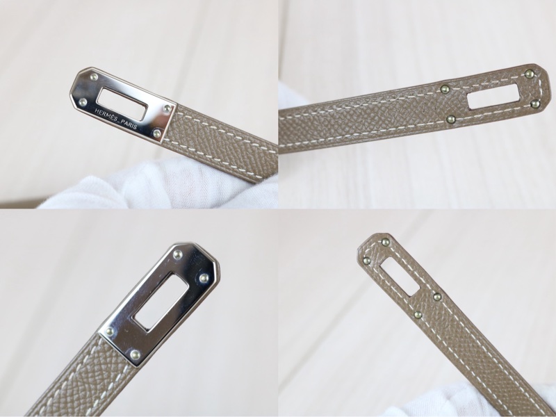 Hermes Kelly 大象灰長夾-13