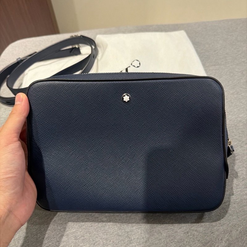 萬寶龍Montblanc匠心皮革小型斜背包 二手-1