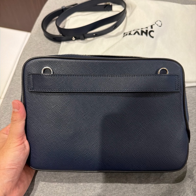 萬寶龍Montblanc匠心皮革小型斜背包 二手-2