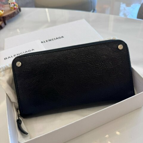 *SHIHNA名牌精品*BALENCIAGA 經典男款 牛皮長夾