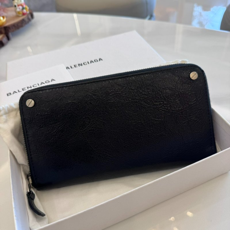 *SHIHNA名牌精品*BALENCIAGA 經典男款 牛皮長夾-0