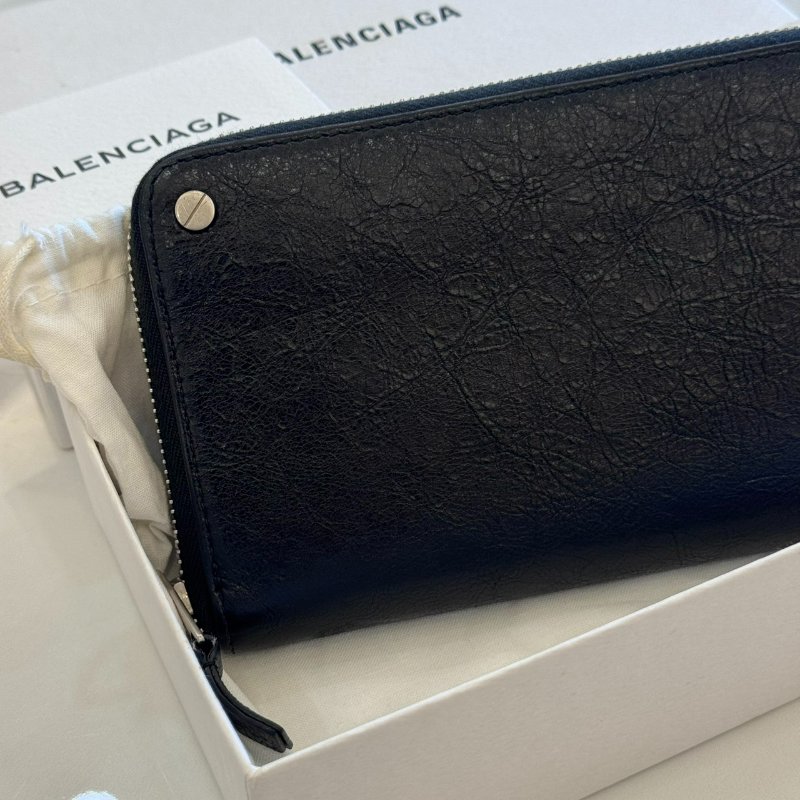 *SHIHNA名牌精品*BALENCIAGA 經典男款 牛皮長夾-1