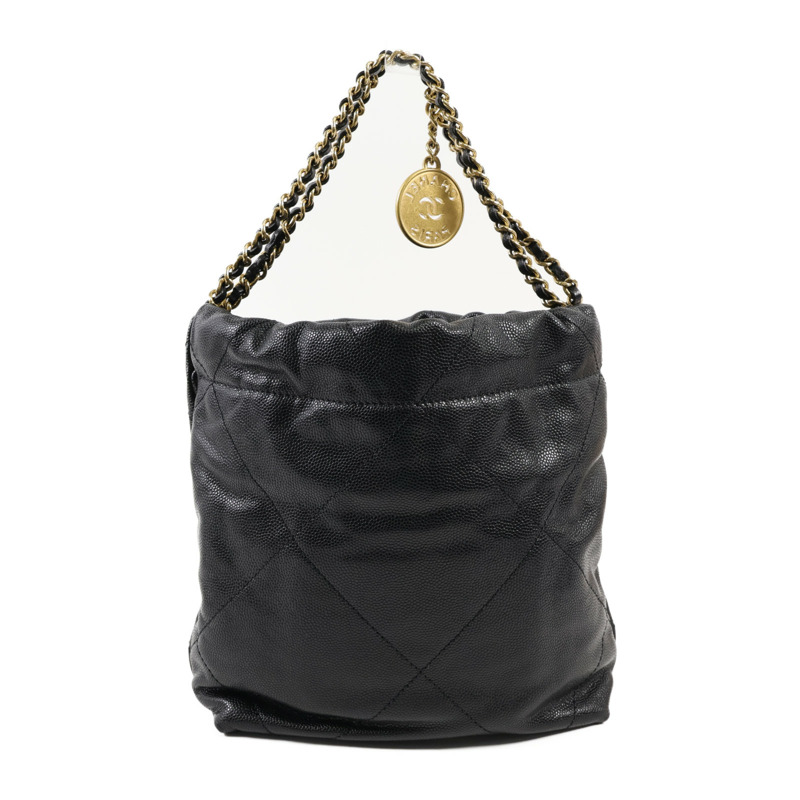 CHANEL 牛皮皮革Chanel 22 Mini鏈帶肩背袋-1