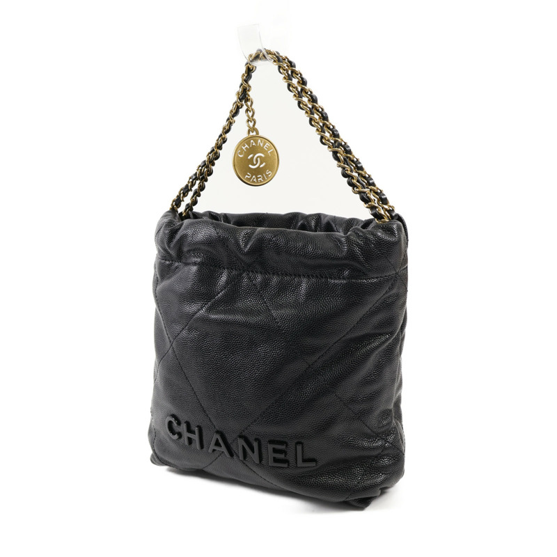 CHANEL 牛皮皮革Chanel 22 Mini鏈帶肩背袋-2