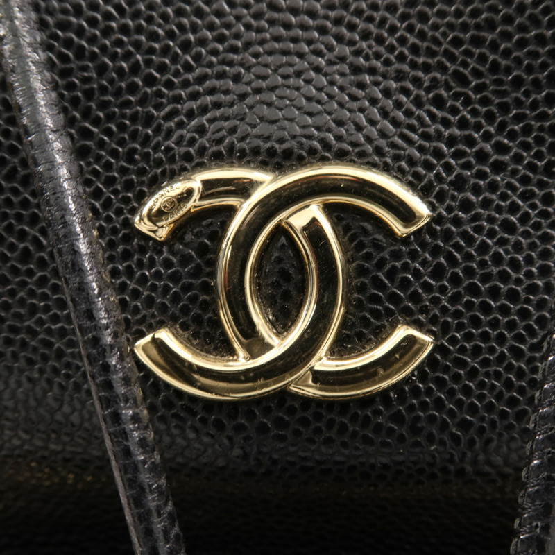 CHANEL 牛皮皮革Bucket Bag金扣肩背袋-12