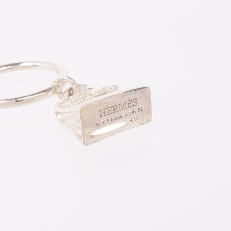 HERMES 925純銀Amulettes Kelly Ring戒指Hermes#52/US#6-4