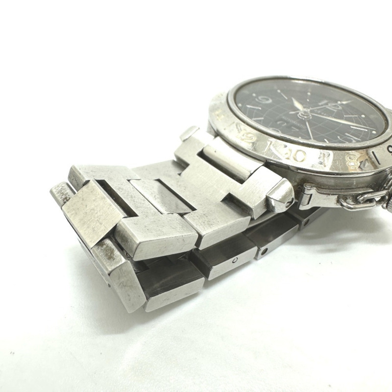 卡地亞 Pasha C Meridian 大日曆自動腕錶 W31049M7，精鋼，女士，銀色-7