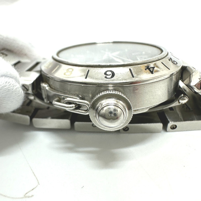 卡地亞 Pasha C Meridian 大日曆自動腕錶 W31049M7，精鋼，女士，銀色-8