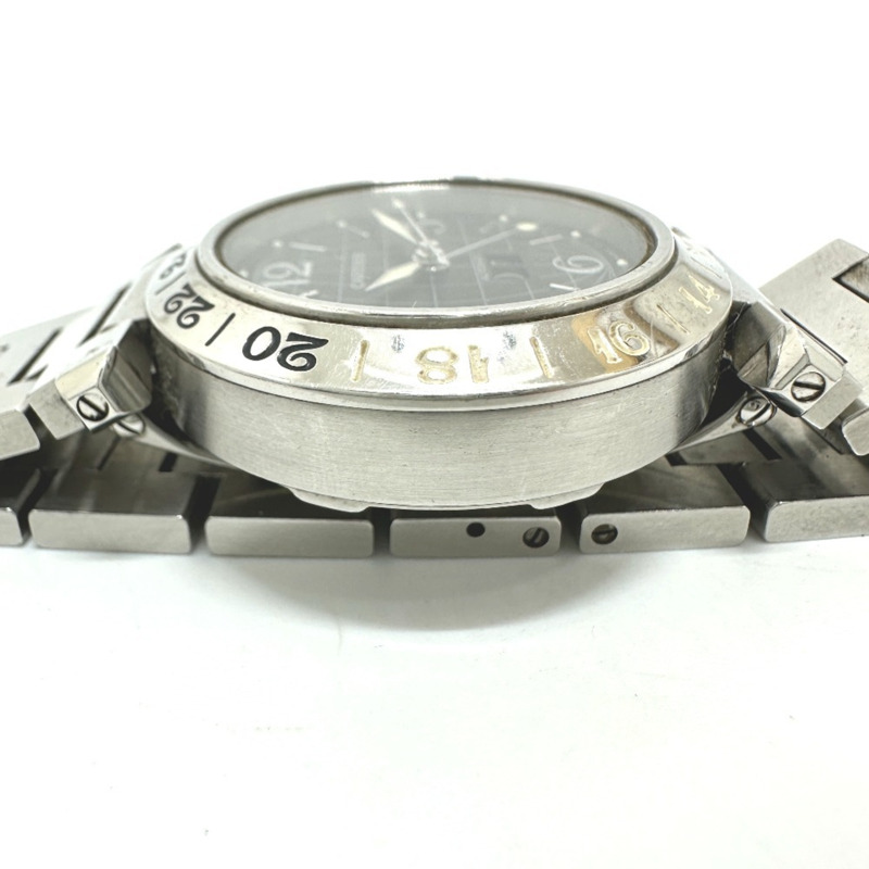 卡地亞 Pasha C Meridian 大日曆自動腕錶 W31049M7，精鋼，女士，銀色-9