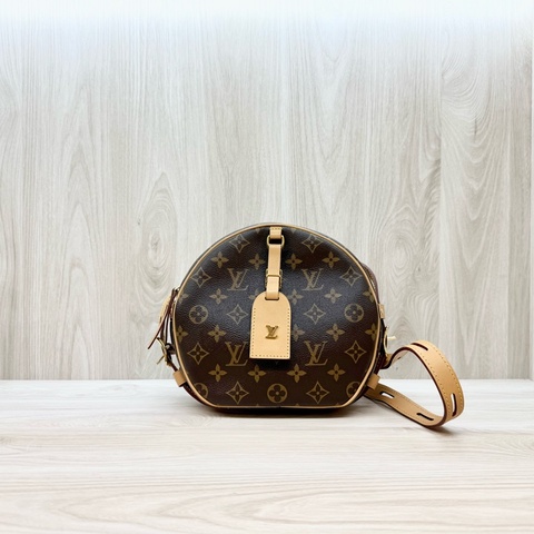 LV原花Boite Chapeau Souple 吊牌軟圓餅MM斜背包M45647