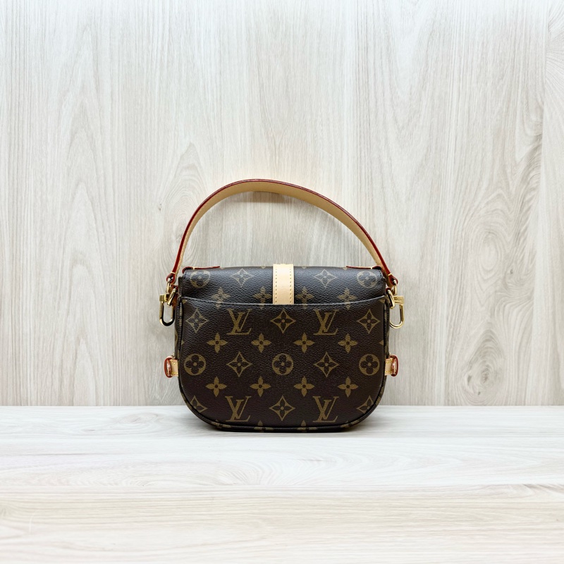 LV原花金釦Saumur BB雙子星手提斜背包M46740-1