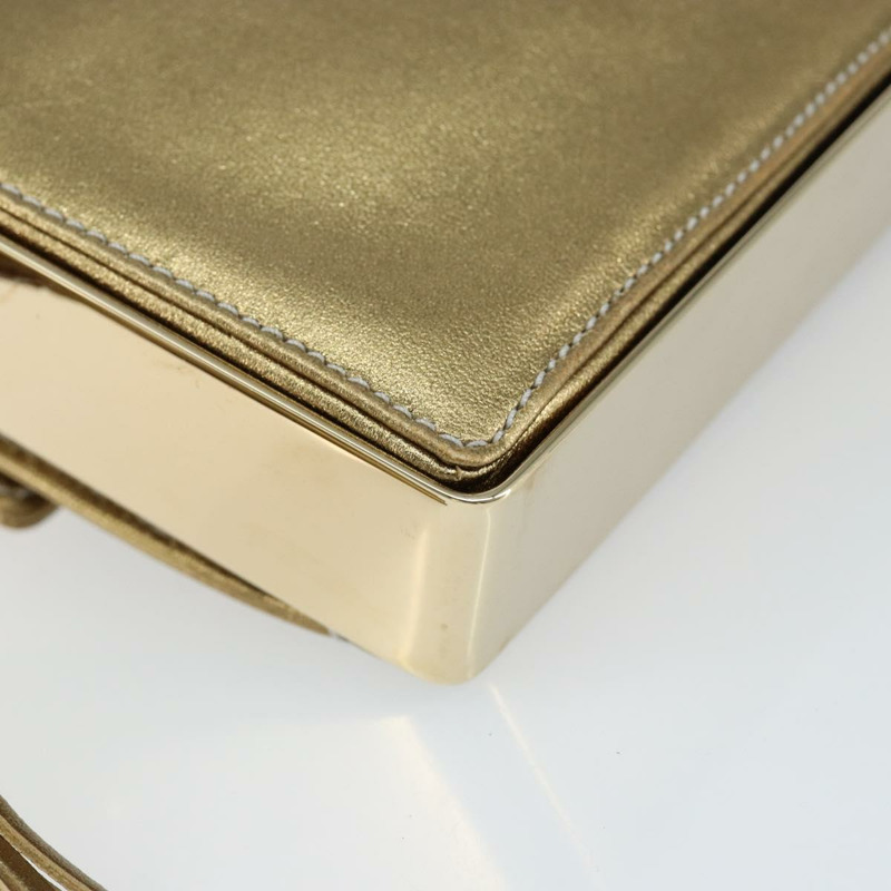 【日本直送】Salvatore Ferragamo Gancini 金色皮革肩背包，正品編號 145578AV-16