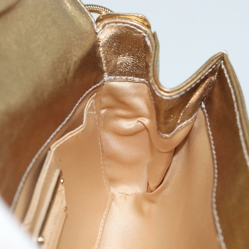 【日本直送】Salvatore Ferragamo Gancini 金色皮革肩背包，正品編號 145578AV-20